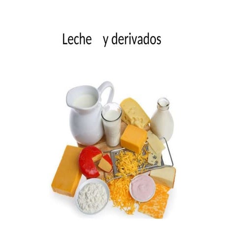 La leche y sus derivados | PPTX