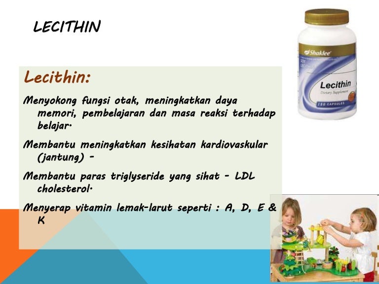 Kebaikan Lecithin dan Ostematrix Shaklee