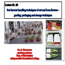 Cut flower and loose flower - Grading, packaging and storage techniques