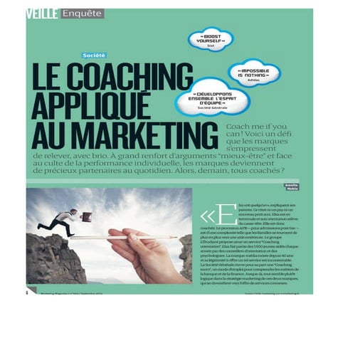 Le coaching appliqué au marketing