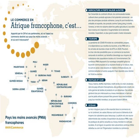 Le commerce en Afrique francophone