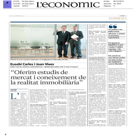 L'Econòmic - AOS Studley - Eusebi Carles & Joan Vives - 08.12.2012