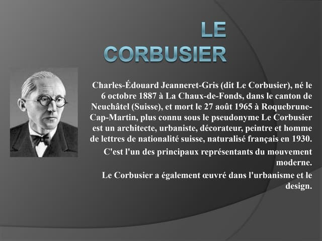 Le corbusier
