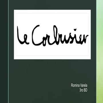 Le Corbusier and French Purism: Architectural Innovation and Theory | PPTX