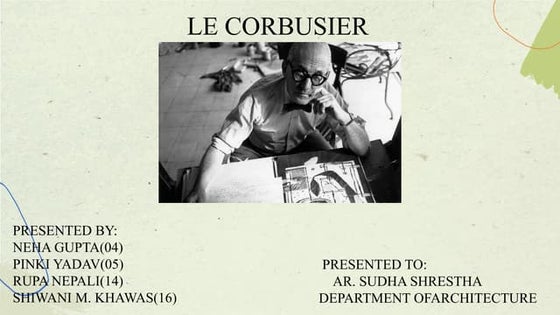 Radiant city concept of le corbusier | PPTX