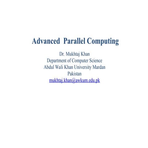 introduction to parallel and distributed computing .ppt