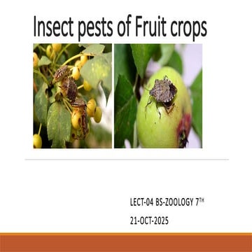 Insect pests of citrus and their control | PDF