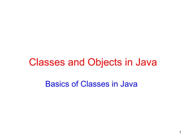 Lect 1-class and object