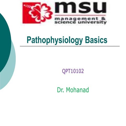Lect 1-pathophysiology basics