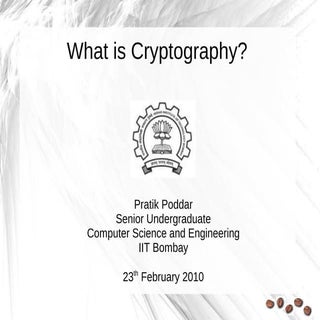 What is Cryptography?