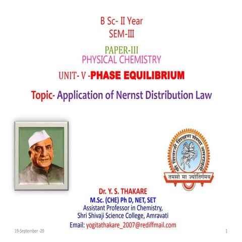 Lect. 8. application of nernst distribution law   copy - copy