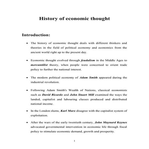 History of economic thought: Mercantilism