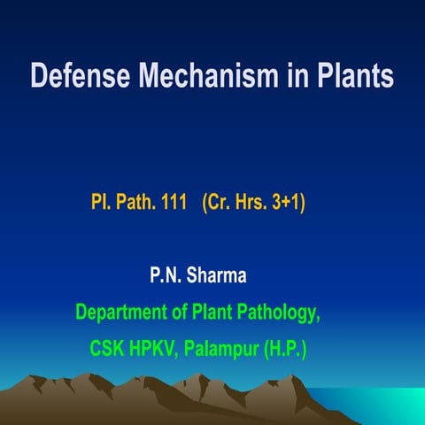 Lect. 7  DEFENCE IN PLANTS-pl path 111.ppt