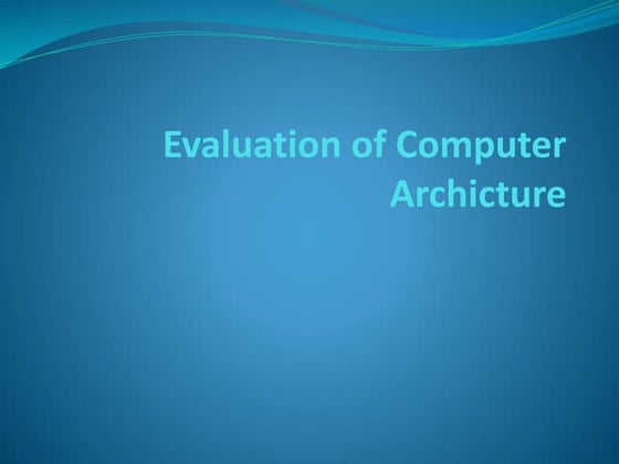 Comparison between computers of past and present | PDF