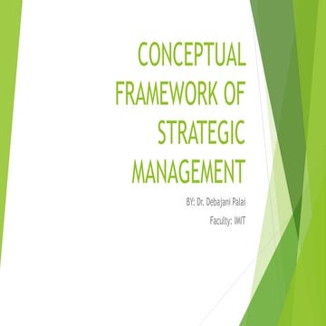 CONCEPTUAL FRAMEWORK OF SM        