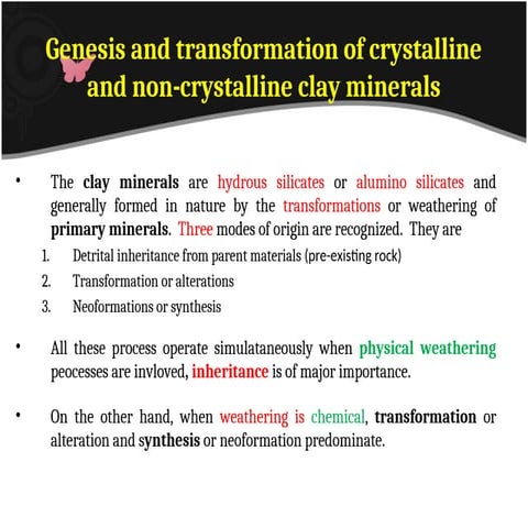 SOIL MINERALOGY GENESIS AND CLASSIFICATION NOTES PDF visual data 4