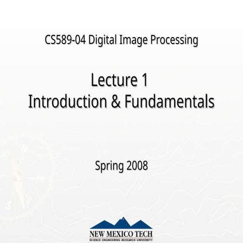 Comprehensive Introduction to Digital Image Processing Fundamentals and ...