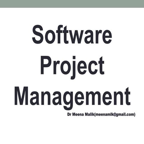 Lect1 intro to software project management
