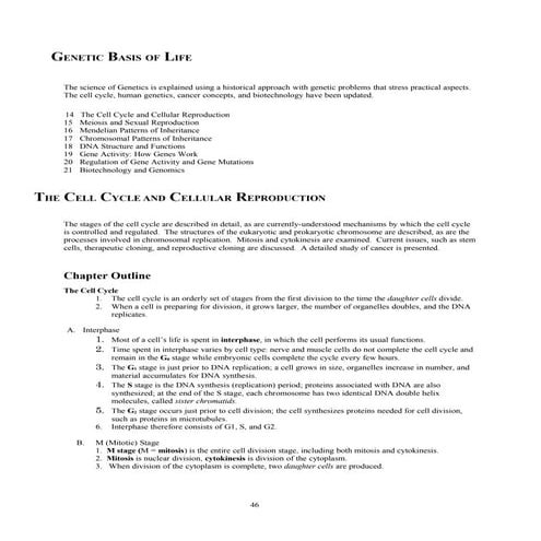 Genetic Basis Of Life