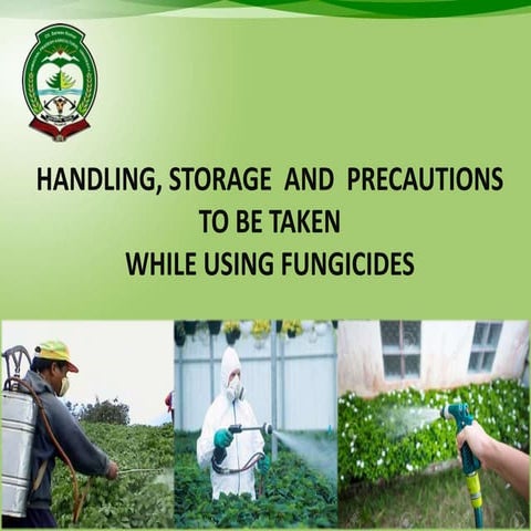 Lect 18 (handling storage and precautions)