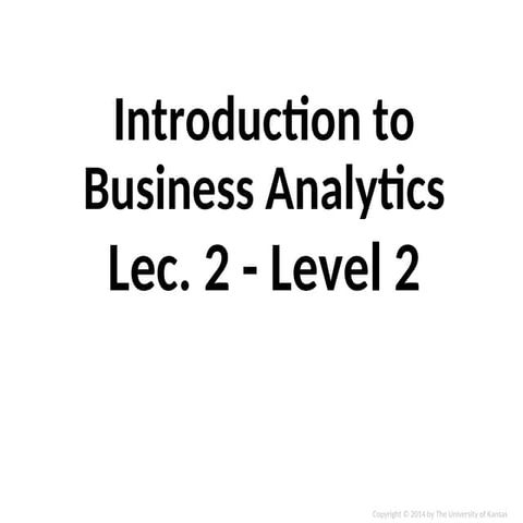 Lect 1.ppt Business Analysis lecture for level 1 | PPT