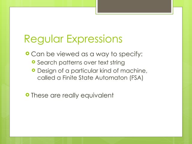 Regular-expressions in NLP and regular expression with example