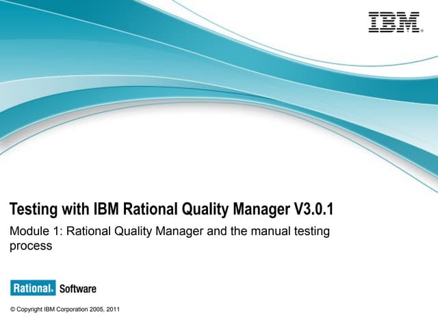 Rational Quality Manager