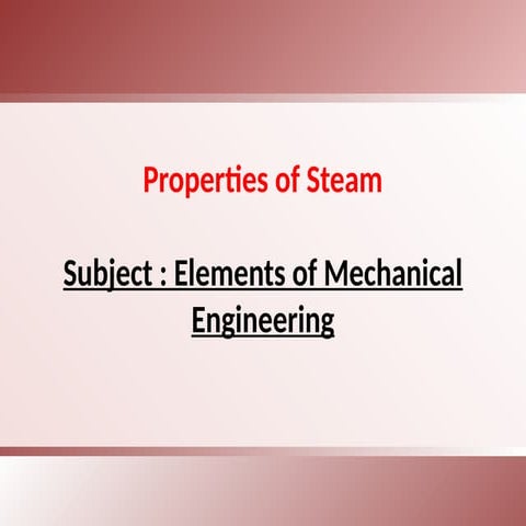 Steam Basics | PPT