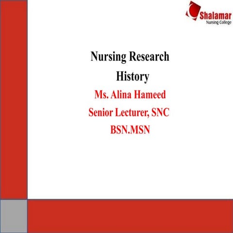 Introduction to Nursing Research | PPTX