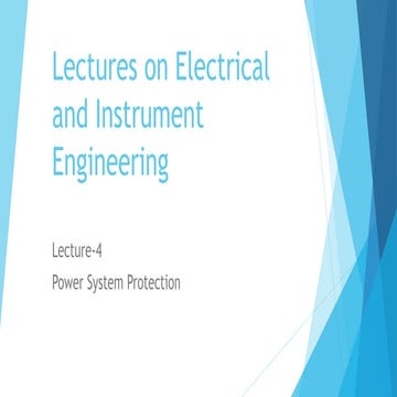 Lect 4  power system protection