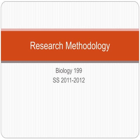 Lect4 research methodology
