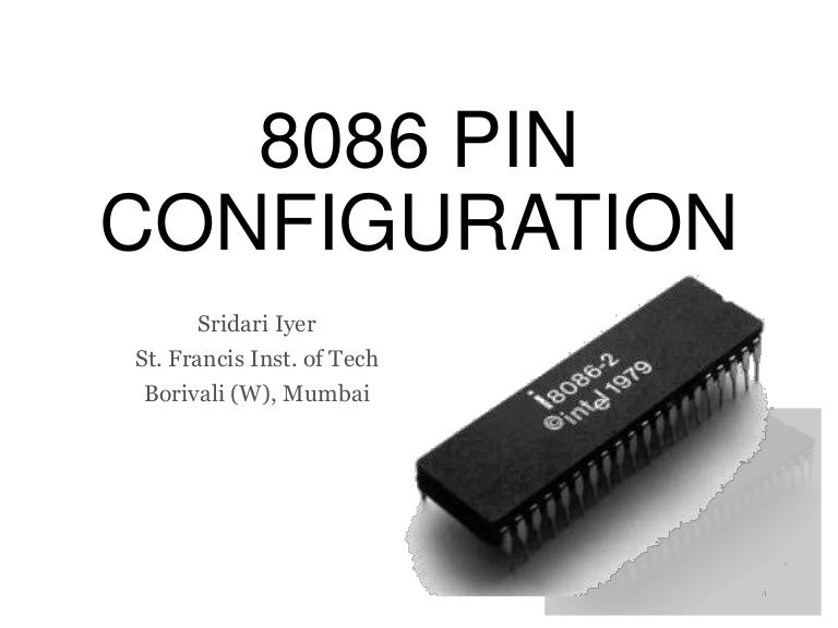 8086 pin configuration