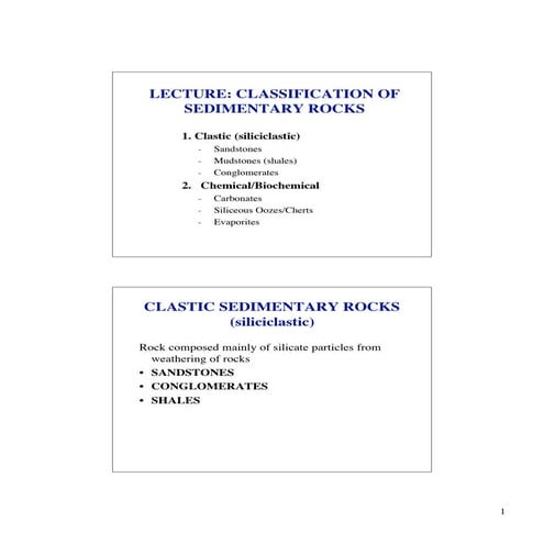 Classifications of carbonate rocks | PDF