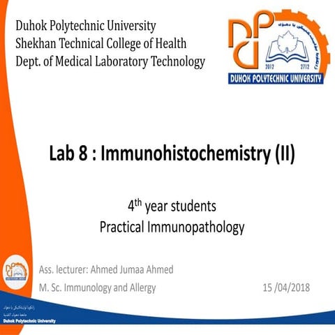 Immunohistochemistry, the basics and applications.pptx