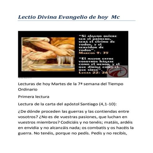 Domingo xxiv del tiempo ordinario ciclo b hoja de trabajo | PDF