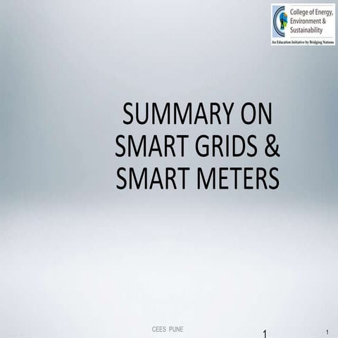 Lect k  week 12 summary on smart meters & sg  1