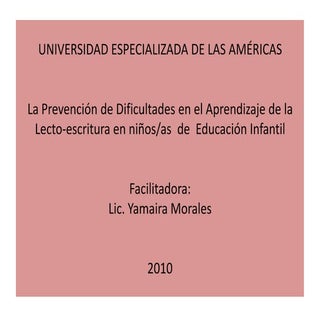 Lecto Escritura Yamaira