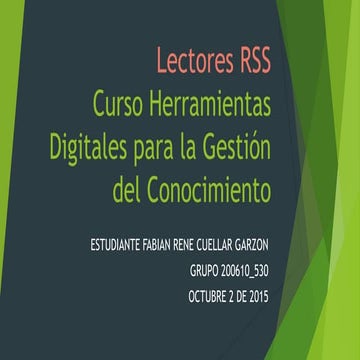 Lectores RSS