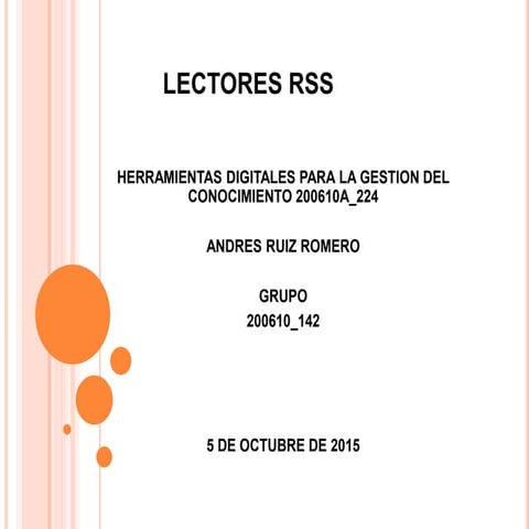 Lectores rss