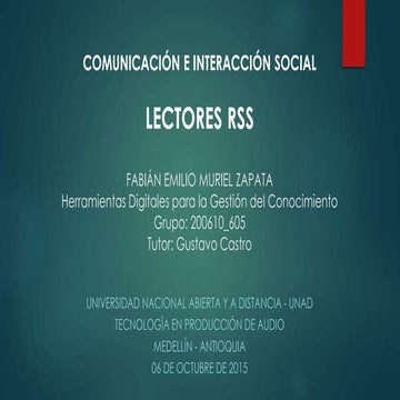 LECTORES RSS