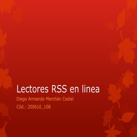Lectores rss en linea