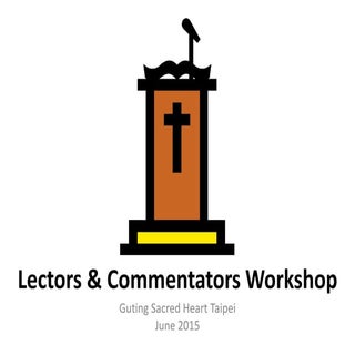 Lectors Workshop 2015 Guting Sacred...