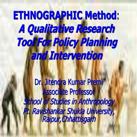 Lectuire on ethnographic method (jkp)