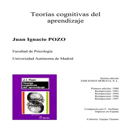 Teorías cognitivas del aprendizaje | PPTX