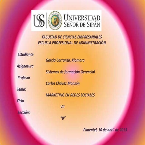 MARKETING EN REDES SOCIALES 