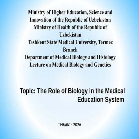 1.0 introduction to human biology | PPTX