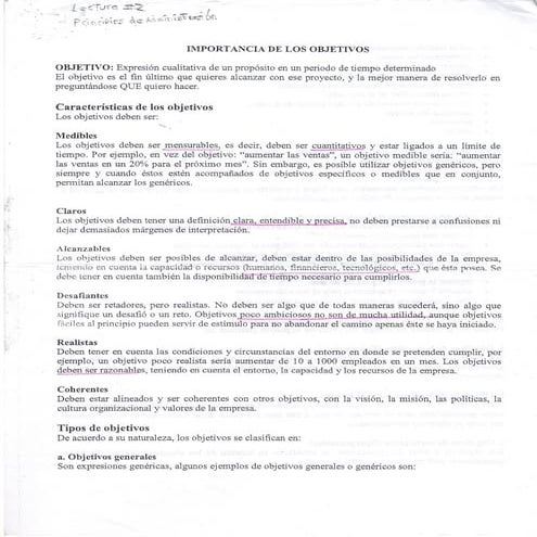 LECTURAS DE EFICIENCIA Y EFICACIA