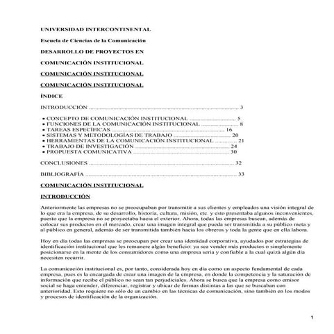 Lectura 5. desarrollo de proyectos en comunicación institucional (universidad...