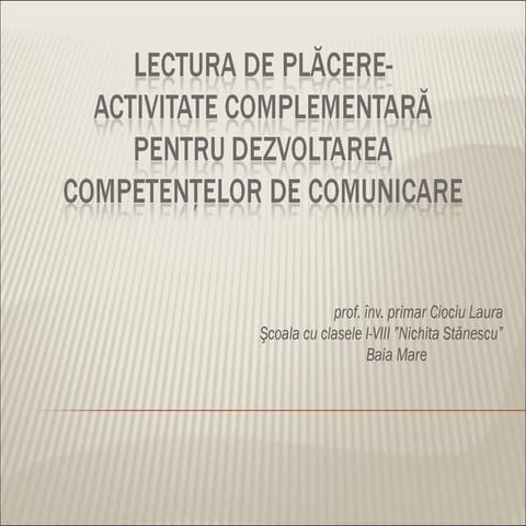 Lectura de placere