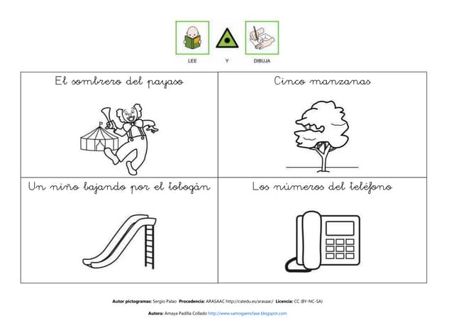 Lecturas comprensivas con dibujos